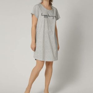 Ulla Popken Longshirt Organic Camisa de Noche para Mujer Weekend
